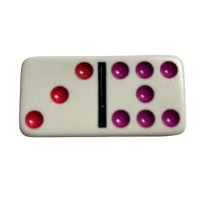 Double Nine Dominoes Replacement Tile 3 7 Color Dot Vintage 1998 mq